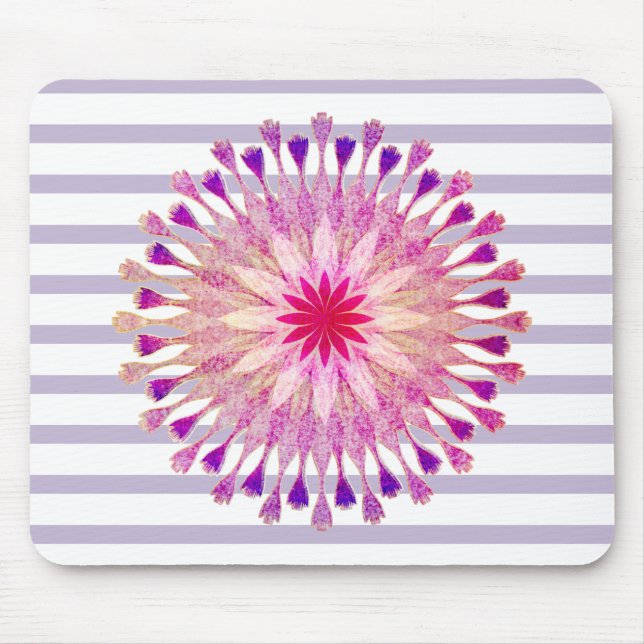 Lotus Flower Yoga Instructor Meditation Holistic Mouse Mat (Front)