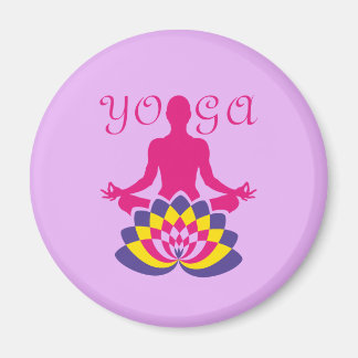 Lotus Flower Yoga Magnet