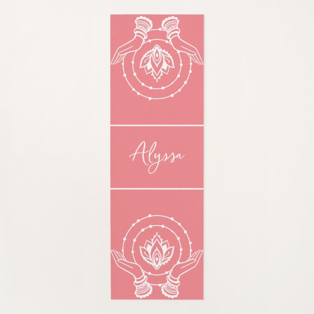 Lotus Flower Yoga Mat (Front)