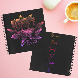 Lotus Flower Yoga Meditation Lovers Notebook