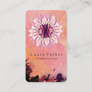 Lotus Flower Yoga Meditation Spa Holistic Business Card