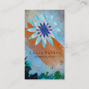 Lotus Flower Yoga Meditation Spa Holistic Business Card