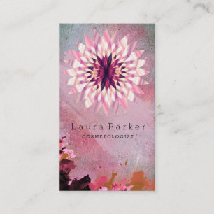 Lotus Flower Yoga Meditation Spa Holistic Business Card