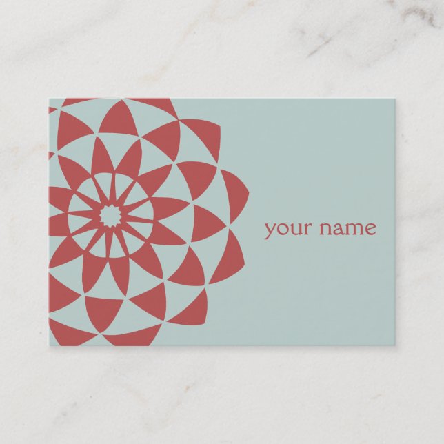 Lotus Flower Yoga Teacher Business Card (Front)