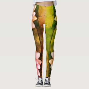 Lotus flowers Blossoms  Legging