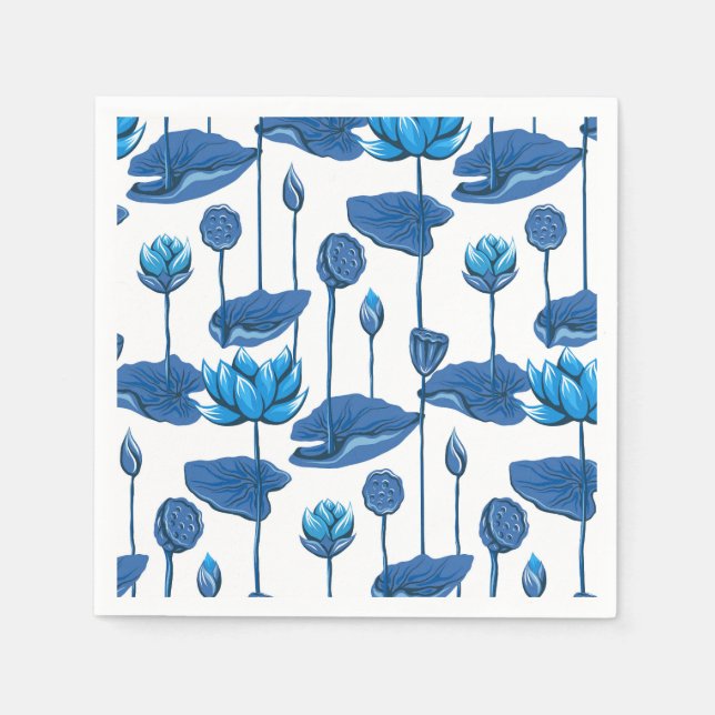 lotus flowers napkin (Front)