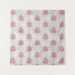 Lotus flowers pattern - pastels tapestry