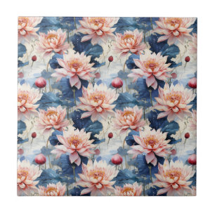 Lotus Flowers Pond Tile