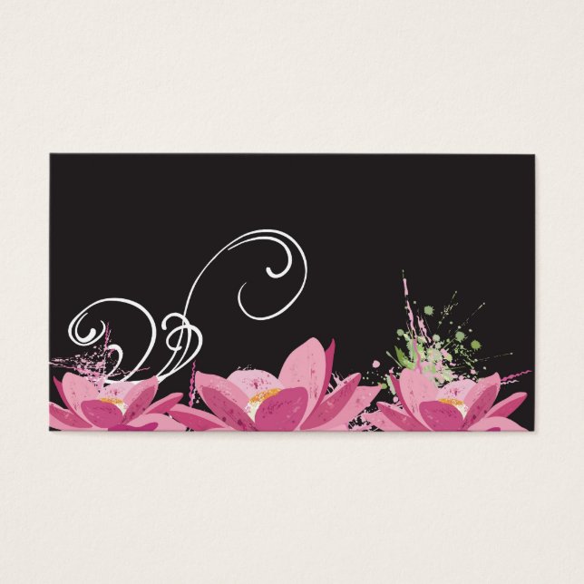 Lotus flowers Profile Card (Front)