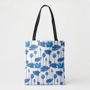 lotus flowers tote bag