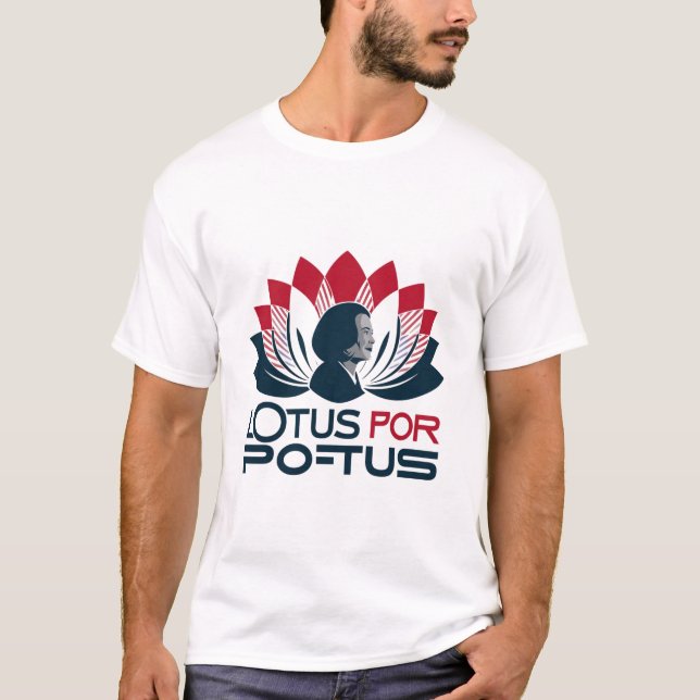 Lotus for POTUS Kamala Harris 2024 T-Shirt (Front)