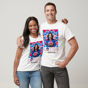 Lotus for Potus Kamala Harris President Campaign T-Shirt