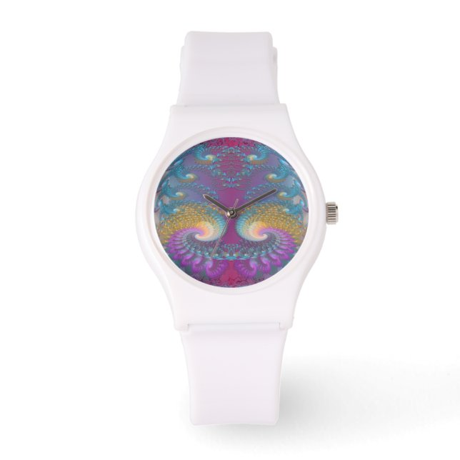 Lotus Fractal Art Watch (Front)