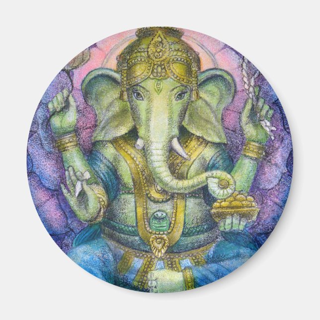 Lotus Ganesha Magnet (Front)