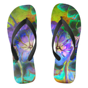 Lotus Garden Flip Flops