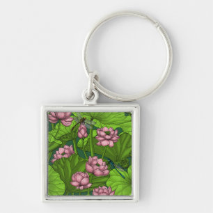 Lotus garden key ring