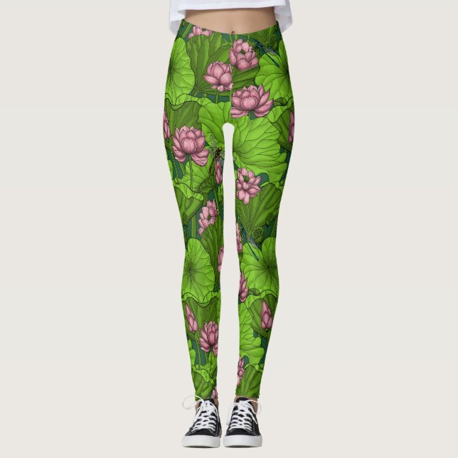 Lotus garden leggings (Front)