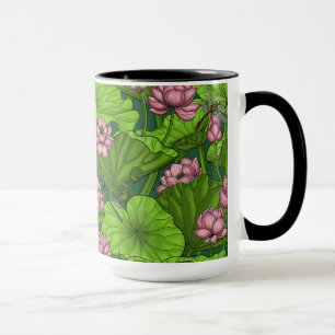 Lotus garden mug