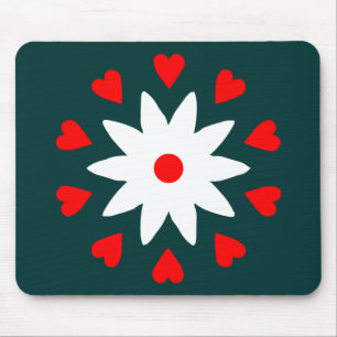 Lotus Heart Mouse Mat