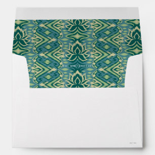 Lotus Ikat Pattern - The White Lotus Envelope