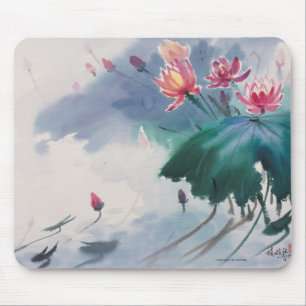 Lotus in the Pond Mouse Mat