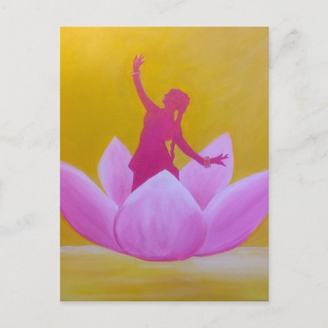 Lotus Kathak Dancer Postcard (Front)