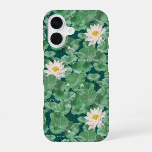 Lotus Lagoon Pattern - The White Lotus iPhone 16 Case