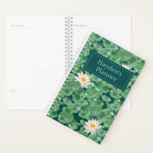 Lotus Lagoon Pattern - The White Lotus Planner