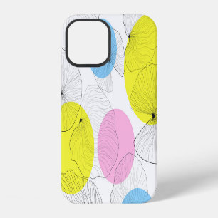 Lotus Leaves Colourful Spots Pattern iPhone 12 Case