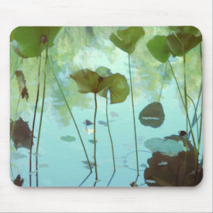 Lotus leaves mouse mat