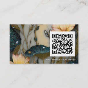 Lotus Light Awakening botanical Design Business Card