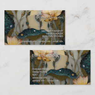 Lotus Light Awakening botanical Design Business Card