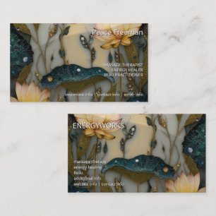 Lotus Light Awakening botanical Design Business Card