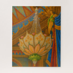 Lotus Light – Royal Pavilion Chandelier Print Jigsaw Puzzle