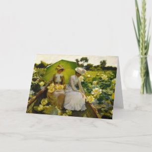 Lotus Lilies   Charles Courtney Curran Card