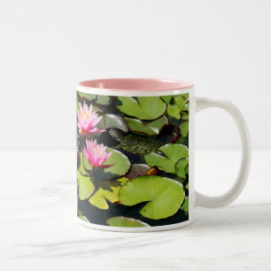 Lotus/Lilypads & Turtle Mug
