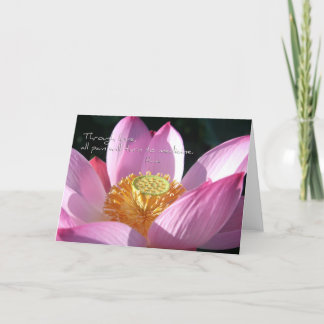 Lotus Love Holiday Card