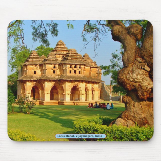 Lotus Mahal, Vijayanagara, India Mouse Mat (Front)