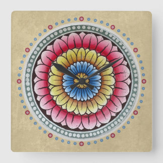 Lotus Mandala Clock 