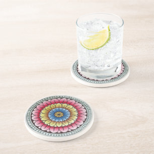 Lotus Mandala Coaster