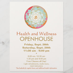 Lotus Mandala Health and Wellness Flyer