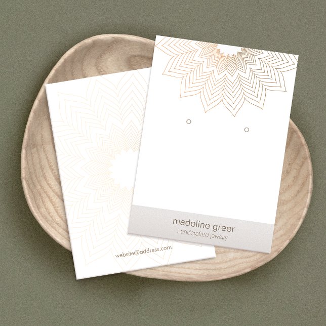 Lotus Mandala Jewelry Designer Earring Display (Creator Uploaded)