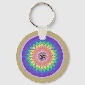 Lotus Mandala Keychain