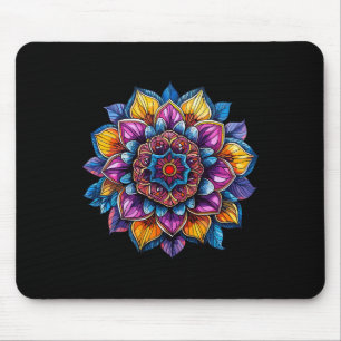 Lotus Mandala Sacred Geometry Mouse Mat