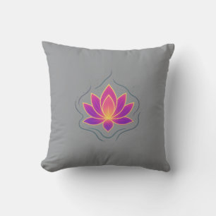 Lotus Meditation Pillow   Spiritual Home Decor