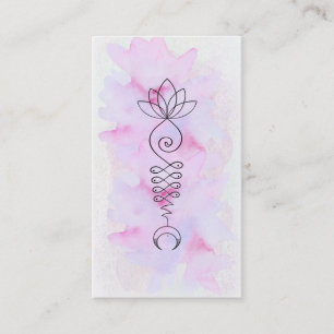 *~* Lotus Moon Energy Healer Yoga Reiki Business Card