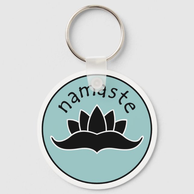 Lotus Namaste Keychain (Front)