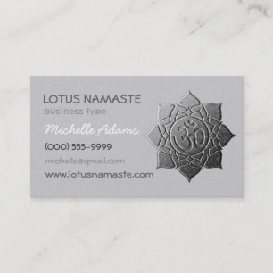 Lotus Namaste Om(Aum) Appointment Card