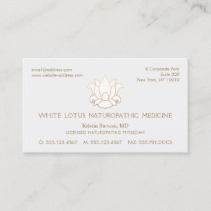 Lotus Naturopathic Physician Appointment Card