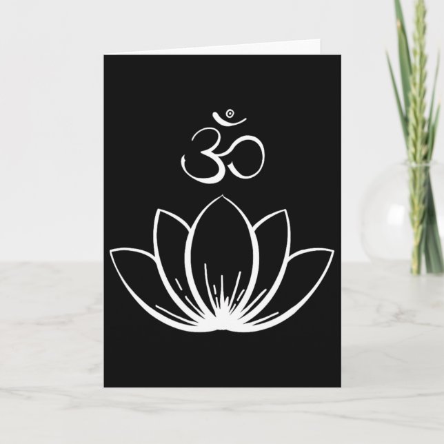 Lotus Ohm. Om Mandala  Card (Front)